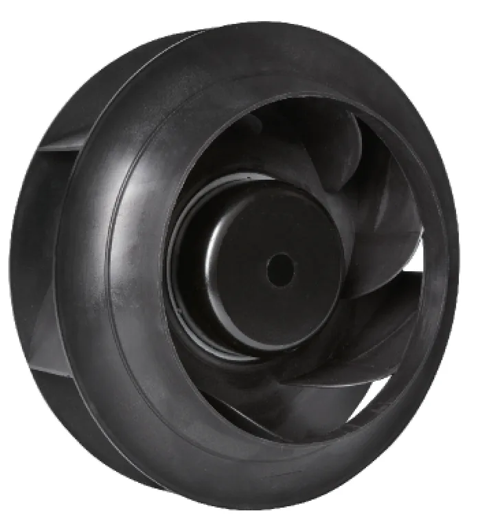 EC backward-curved impeller for cleanroom filter and fan units