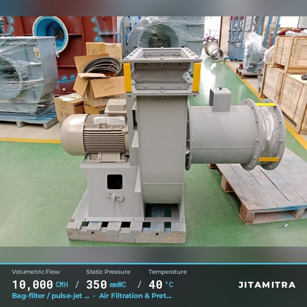 Jitamitra Air Filtration & Pretreatment fan — real dispatched build