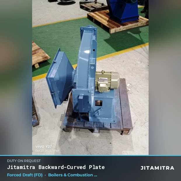 Jitamitra Boilers & Combustion (OEM) fan — real dispatched build
