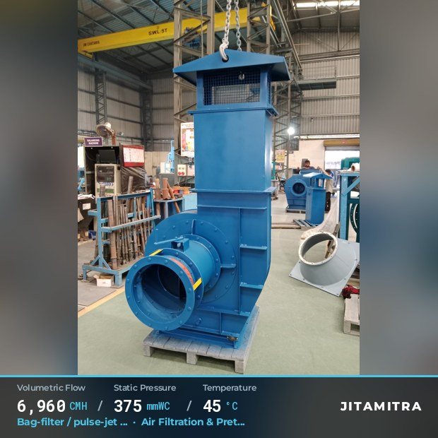 Jitamitra Bag-filter fan — real dispatched build