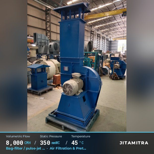 Jitamitra Bag-filter fan — real dispatched build