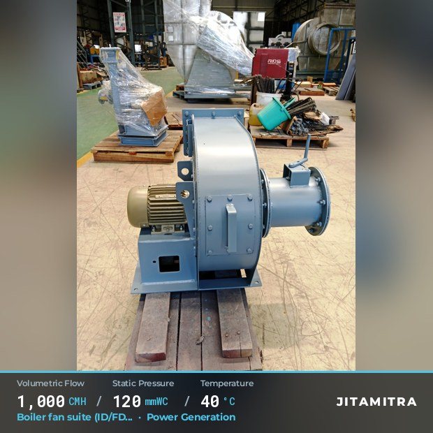 Jitamitra Boiler fan suite fan — real dispatched build