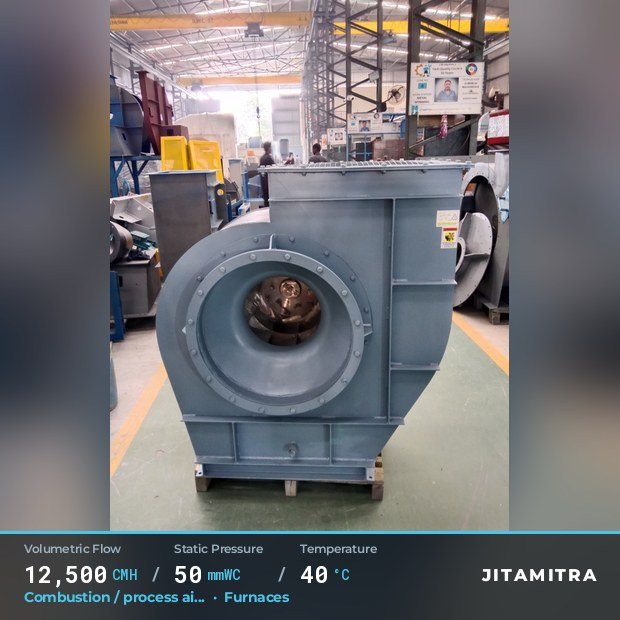 Jitamitra Forced Draft fan — real dispatched build