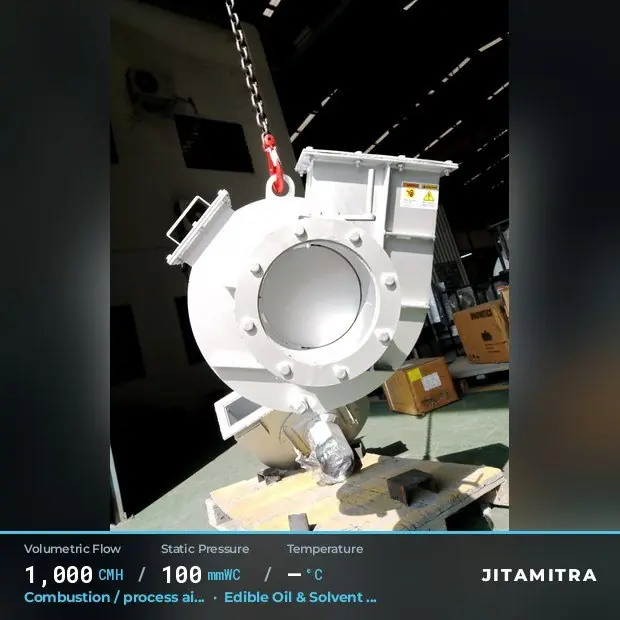 Fans we have built for edible oil and solvent extraction