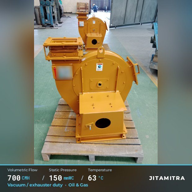 Jitamitra Oil & Gas fan — real dispatched build
