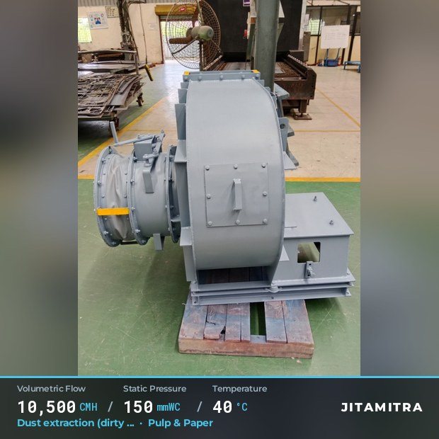 Jitamitra Pulp & Paper fan — real dispatched build