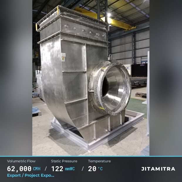 Jitamitra Export / Project Exports fan — real dispatched build