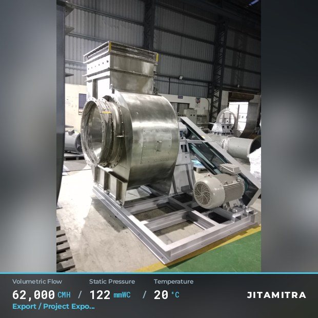 Jitamitra Export / Project Exports fan — real dispatched build