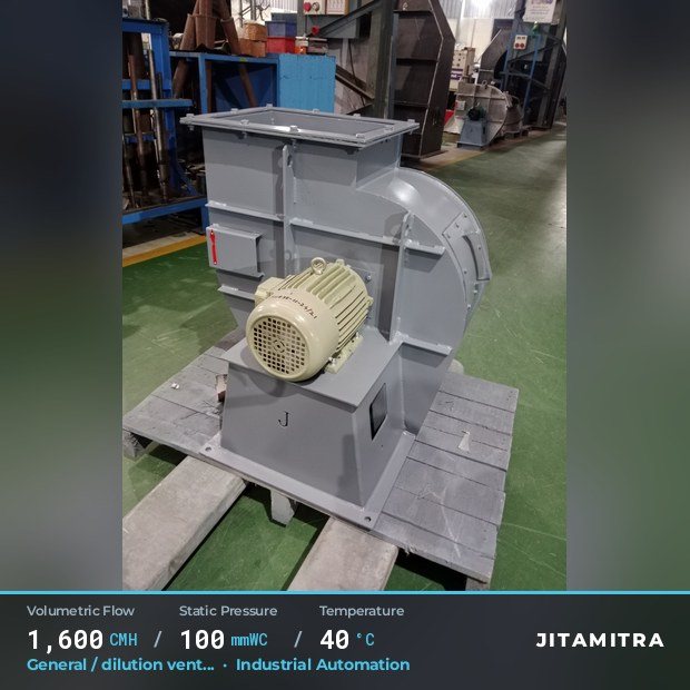Jitamitra Industrial Automation fan — real dispatched build