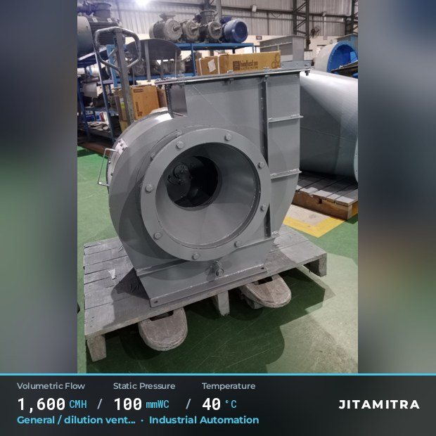 Jitamitra Industrial Automation fan — real dispatched build