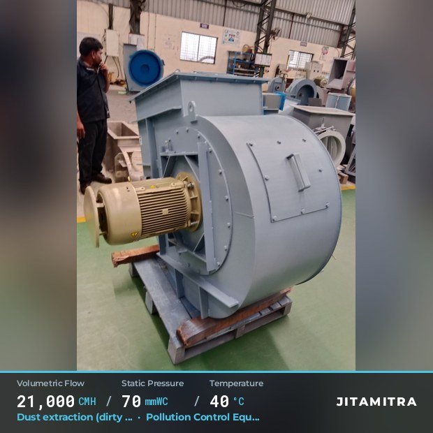 Jitamitra Pollution Control Equipment (OEM) fan — real dispatched build