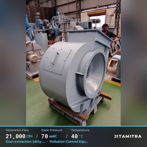 Jitamitra Pollution Control Equipment (OEM) fan — real dispatched build
