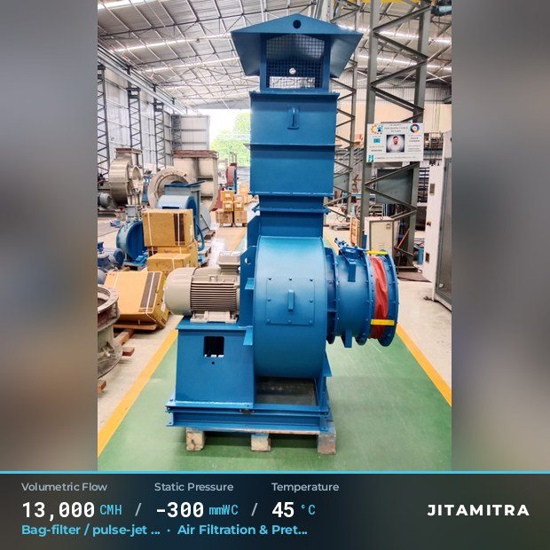 Jitamitra Air Filtration & Pretreatment fan — real dispatched build