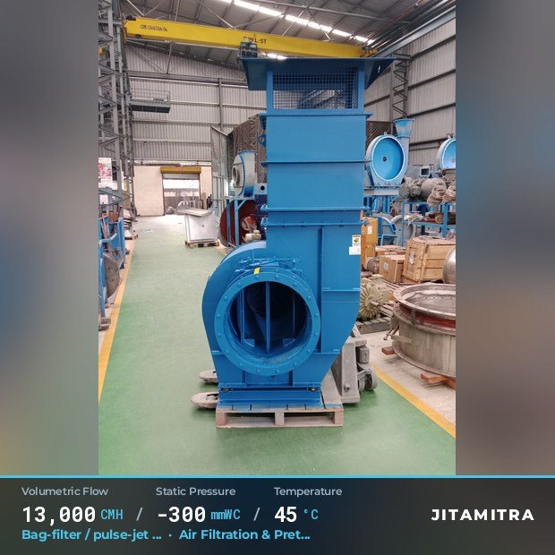 Jitamitra Air Filtration & Pretreatment fan — real dispatched build