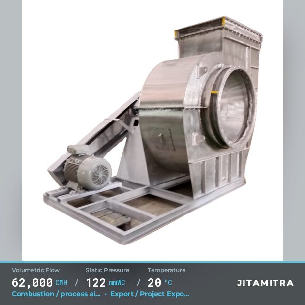 Jitamitra Export / Project Exports fan — real dispatched build
