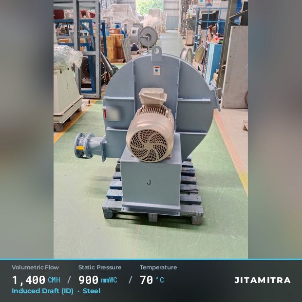 Jitamitra Steel fan — real dispatched build