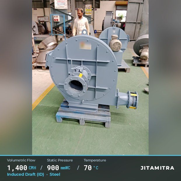 Jitamitra Steel fan — real dispatched build