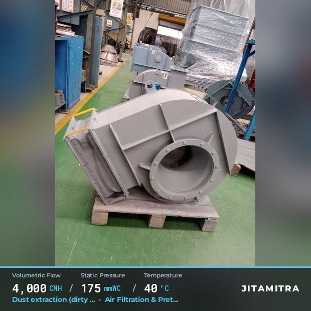 Jitamitra Air Filtration & Pretreatment fan — real dispatched build