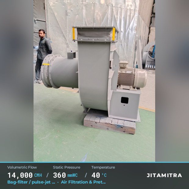 Jitamitra Air Filtration & Pretreatment fan — real dispatched build