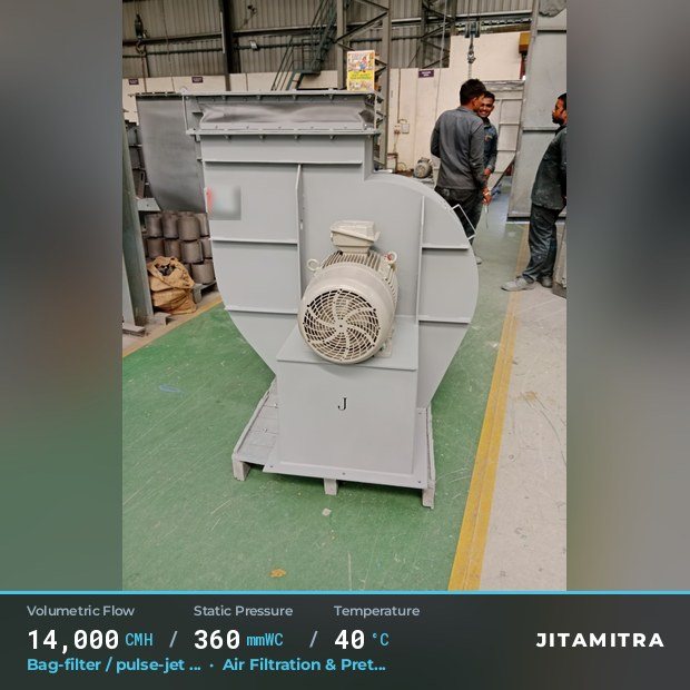 Jitamitra Air Filtration & Pretreatment fan — real dispatched build
