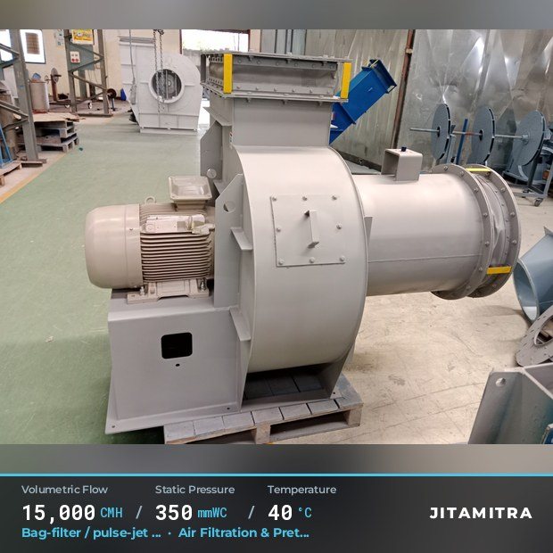 Jitamitra Air Filtration & Pretreatment fan — real dispatched build