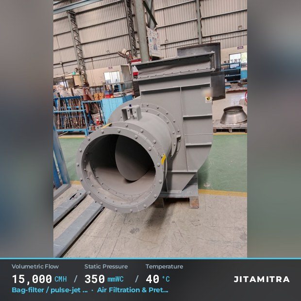 Jitamitra Air Filtration & Pretreatment fan — real dispatched build