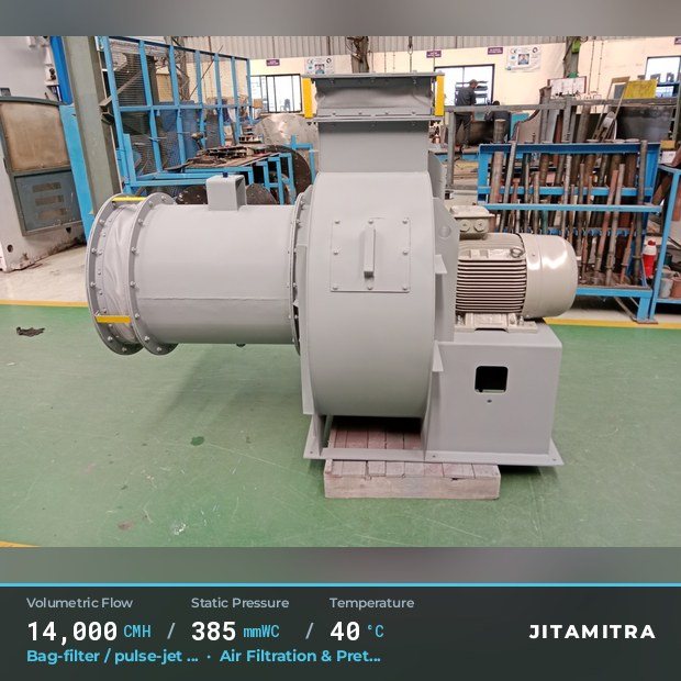 Jitamitra Air Filtration & Pretreatment fan — real dispatched build