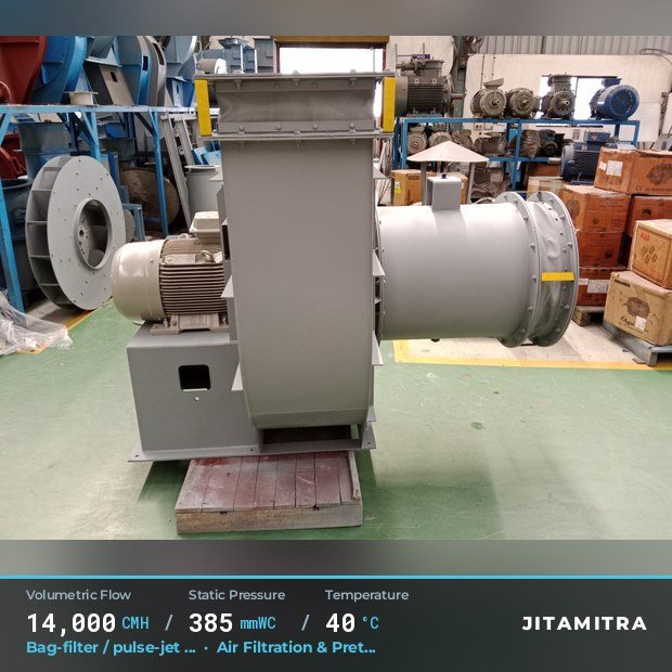 Jitamitra Air Filtration & Pretreatment fan — real dispatched build