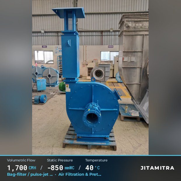 Jitamitra Air Filtration & Pretreatment fan — real dispatched build
