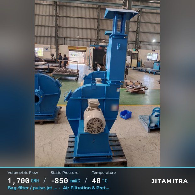 Jitamitra Air Filtration & Pretreatment fan — real dispatched build