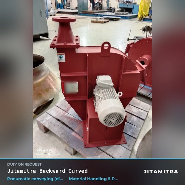 Jitamitra Material Handling & Pneumatic Conveying fan — real dispatched build
