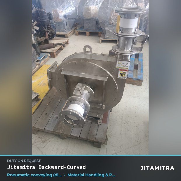 Jitamitra Material Handling & Pneumatic Conveying fan — real dispatched build