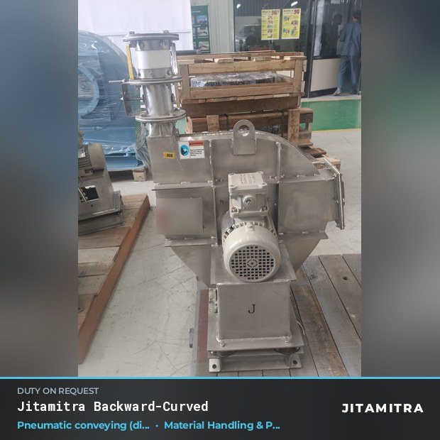Jitamitra Material Handling & Pneumatic Conveying fan — real dispatched build