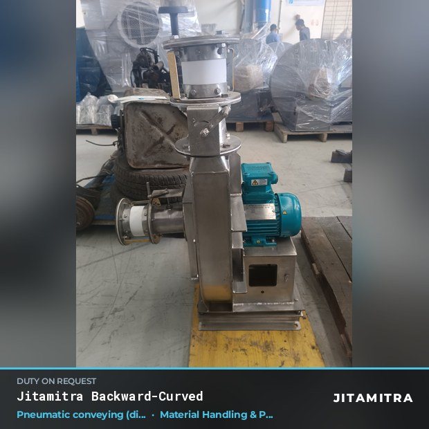 Jitamitra Material Handling & Pneumatic Conveying fan — real dispatched build