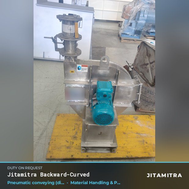 Jitamitra Material Handling & Pneumatic Conveying fan — real dispatched build