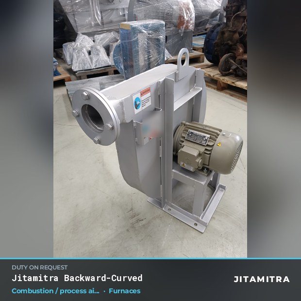 Jitamitra Furnaces fan — real dispatched build