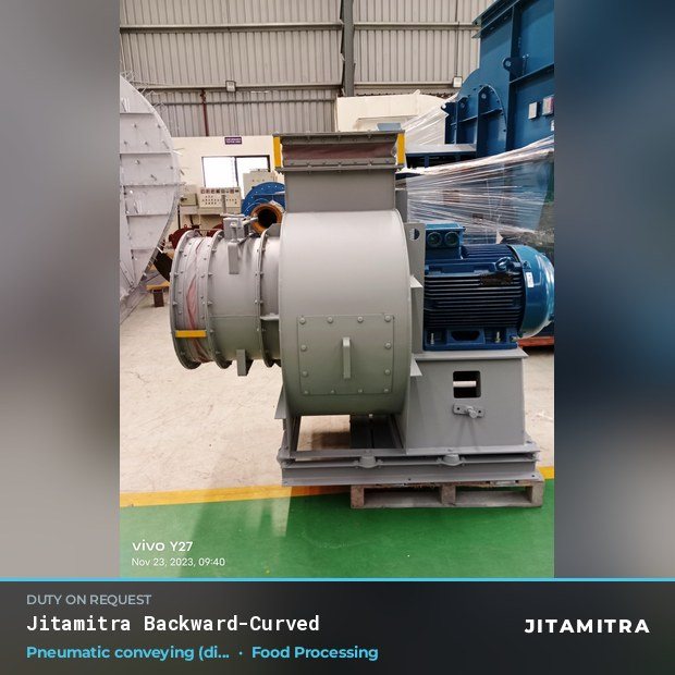 Jitamitra Food Processing fan — real dispatched build