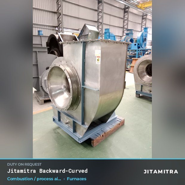 Jitamitra Furnaces fan — real dispatched build