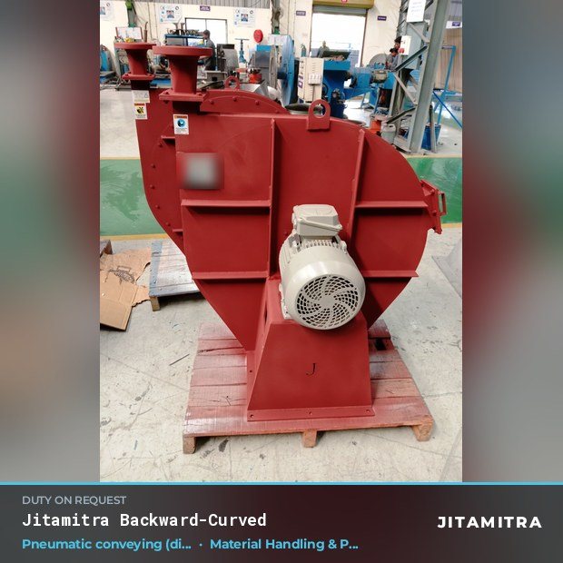 Jitamitra Material Handling & Pneumatic Conveying fan — real dispatched build