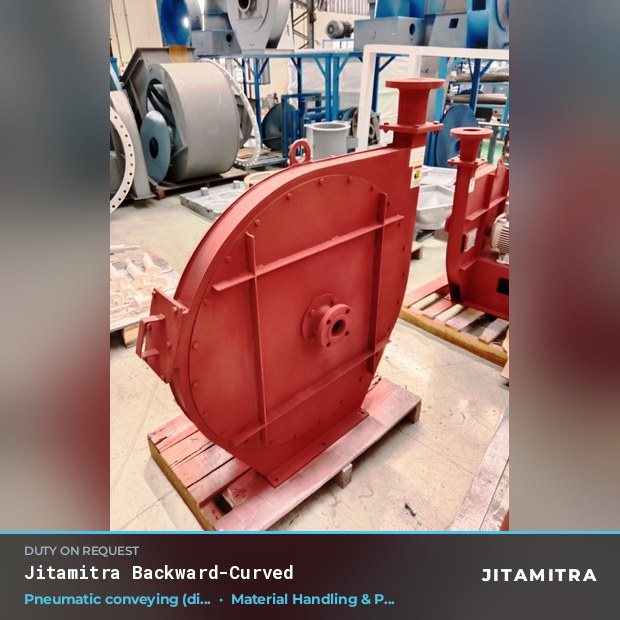 Jitamitra Material Handling & Pneumatic Conveying fan — real dispatched build