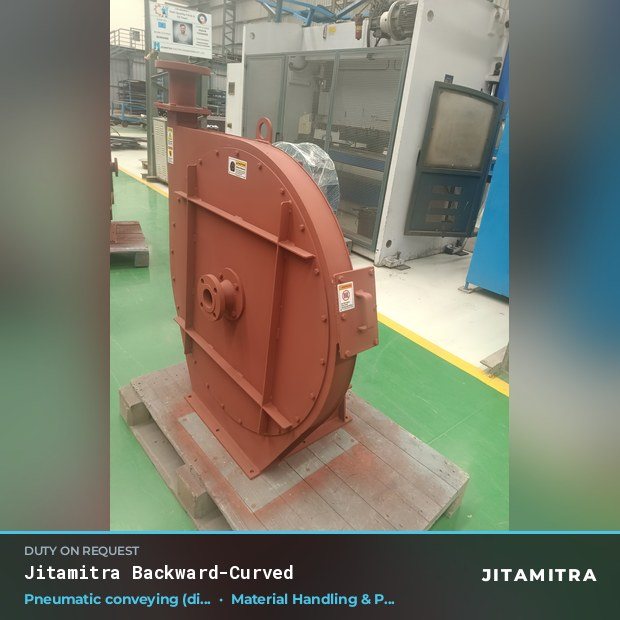 Jitamitra Material Handling & Pneumatic Conveying fan — real dispatched build