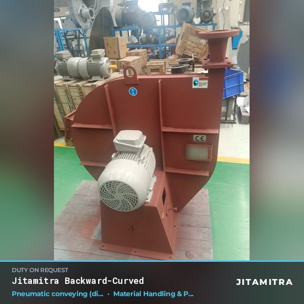 Jitamitra Material Handling & Pneumatic Conveying fan — real dispatched build