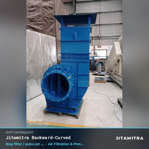 Jitamitra Air Filtration & Pretreatment fan — real dispatched build