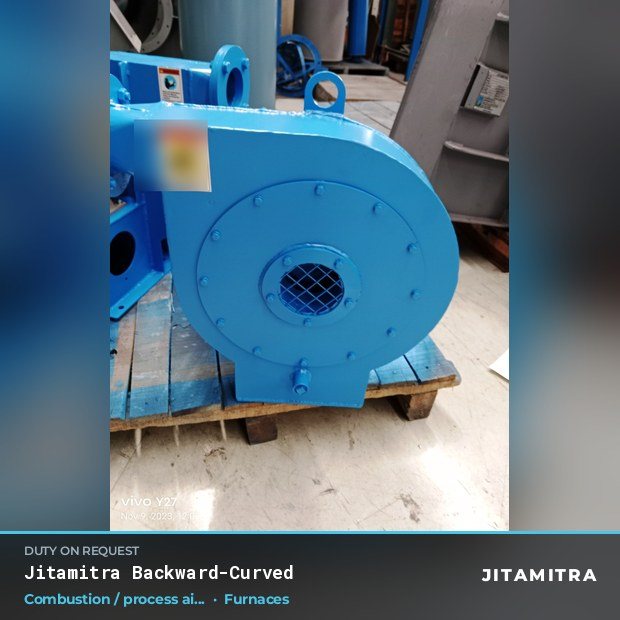 Jitamitra Furnaces fan — real dispatched build