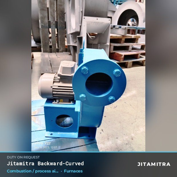 Jitamitra Furnaces fan — real dispatched build