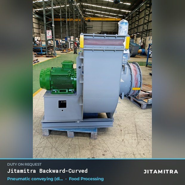 Jitamitra Food Processing fan — real dispatched build
