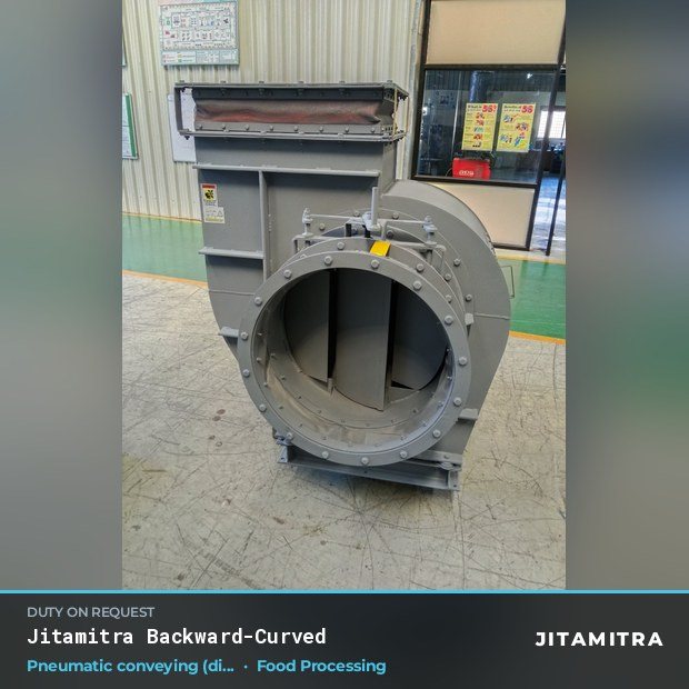 Jitamitra Food Processing fan — real dispatched build