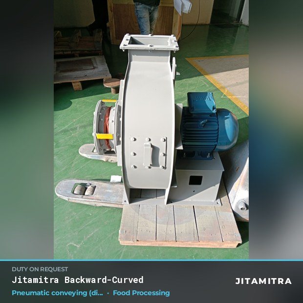 Jitamitra Food Processing fan — real dispatched build