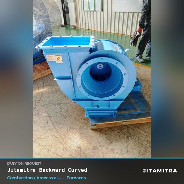 Jitamitra Furnaces fan — real dispatched build