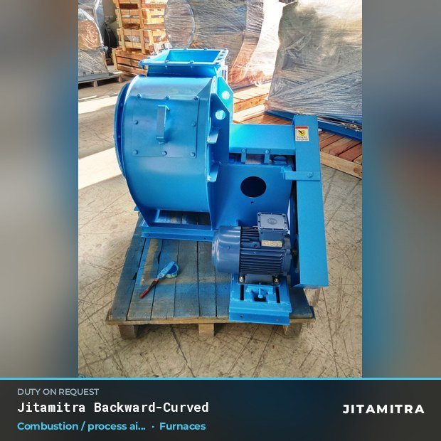 Jitamitra Furnaces fan — real dispatched build